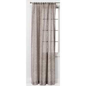 Project 62 Rod Pocket 108"x54" Richter Clipped Sheer Curtain Panel Light Gray*